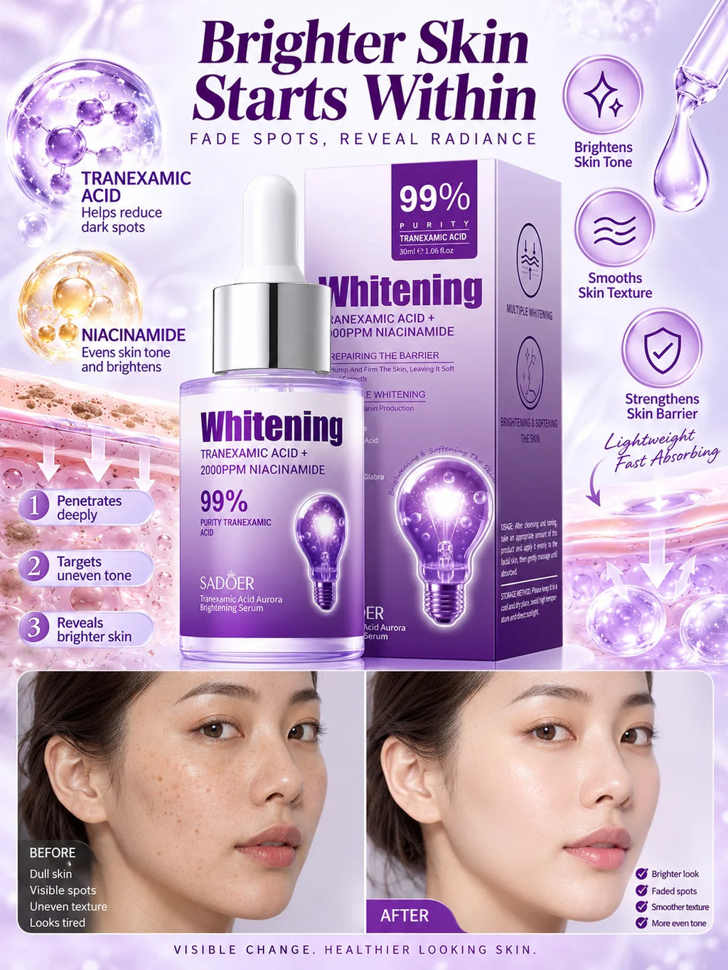 Elima Whitening & Smoothing Serum