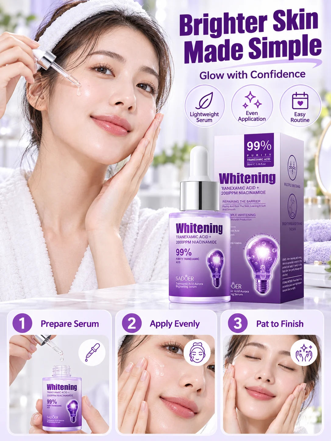 Elima Whitening & Smoothing Serum